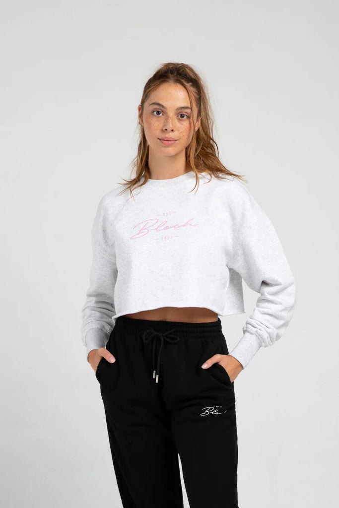 Adults Terry Cropped Crew Off Duty - JLW5009