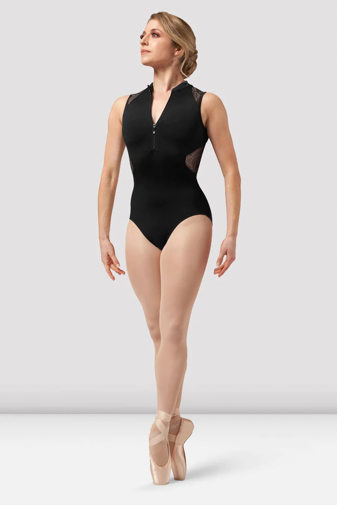 Adults Zip Lace Tank Leotard Bloch - L0275